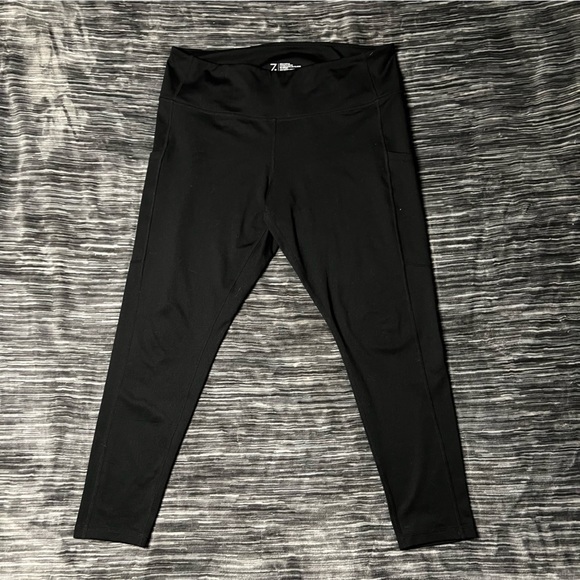 SOLD**Z by Zella xl black leggings with side pockets Rr - Picture 1 of 5